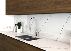 Top e rivestimento in quarzo greylac